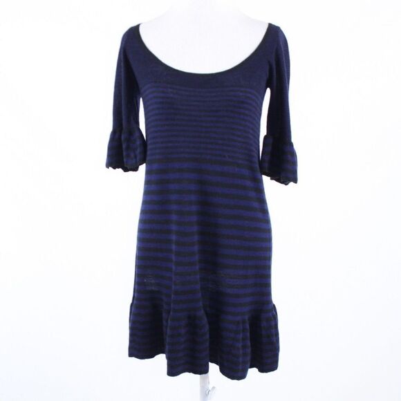 Free People blue wool shift dress S P - Picture 1 of 8